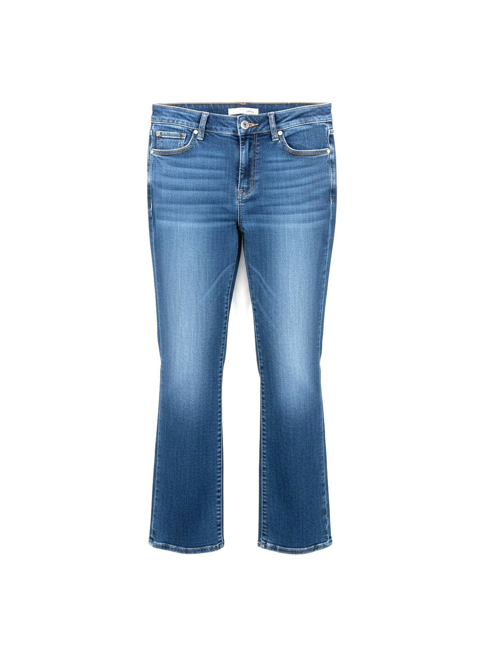 Chicos Women Platinum  Size 2  Reg 12 Jeans Blue Wide Leg